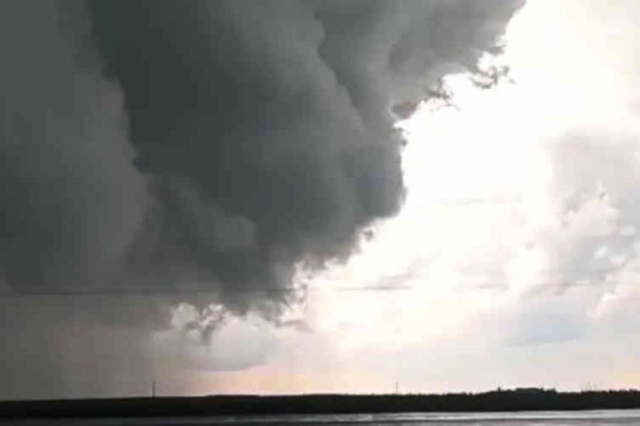 Un tornado en Mar Chiquita generó preocupación en turistas y habitantes