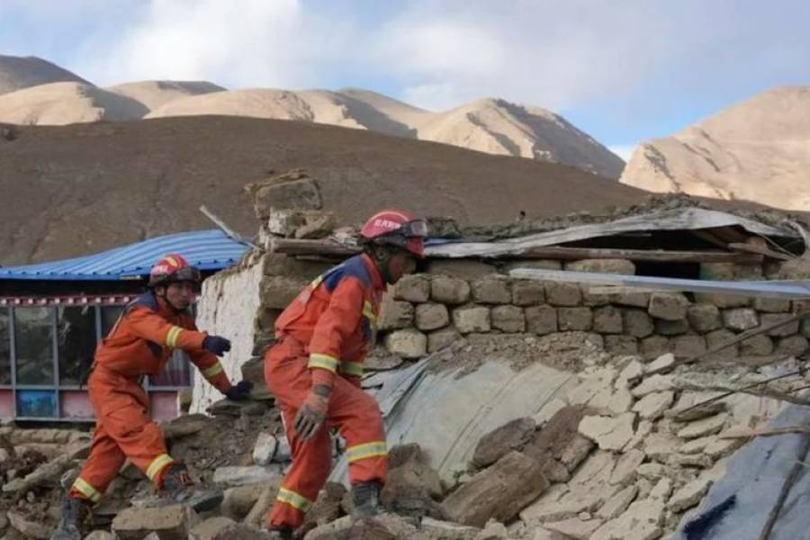 Detectaron 646 réplicas tras el terremoto ​​en Xizang