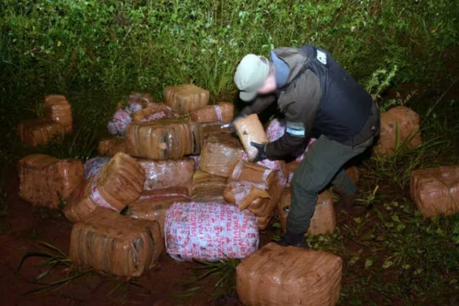 Decomisaron más de una tonelada de marihuana a orillas del río Paraná