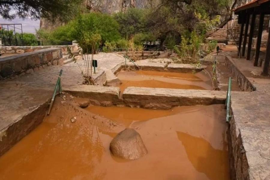 Tormenta afectó las Termas de Fiambalá