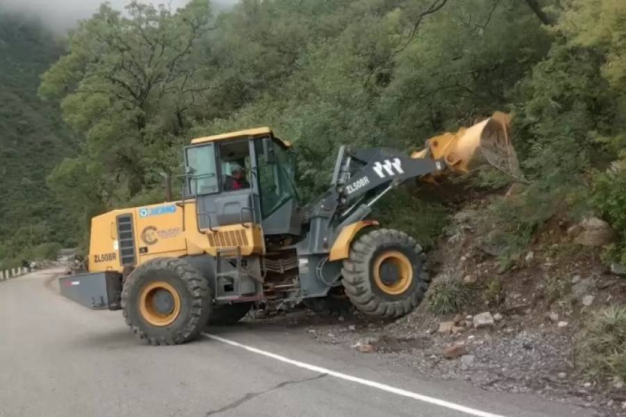 Se habilita la circulación en la Cuesta El Portezuelo