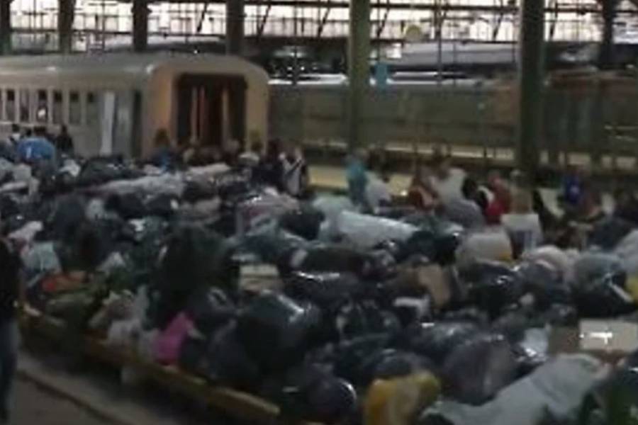 Con más de 1.200 toneladas de donaciones, llegó el tren solidario a Bahía Blanca