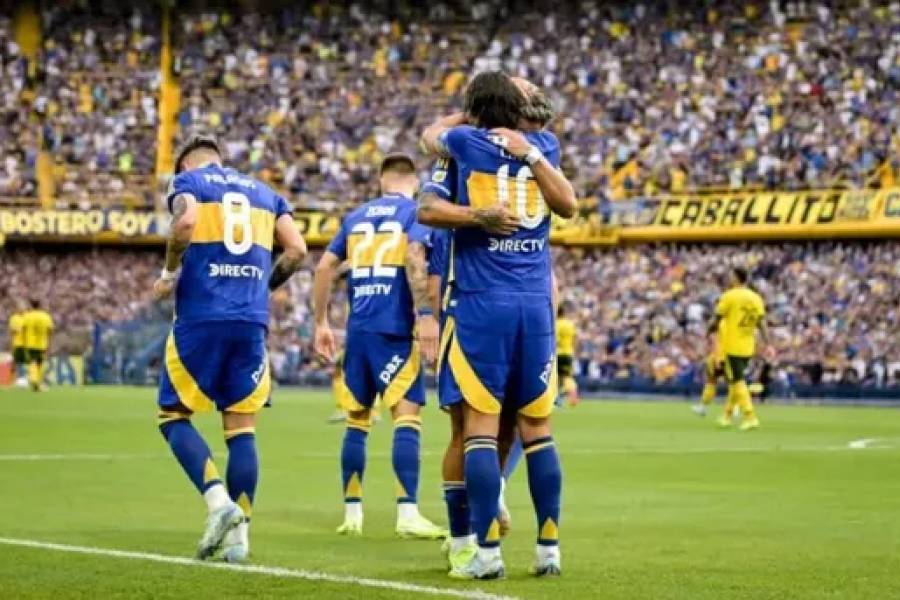 Torneo Apertura: Boca goleó 4-0 a Defensa y Justicia en la Bombonera y es líder de la Zona A