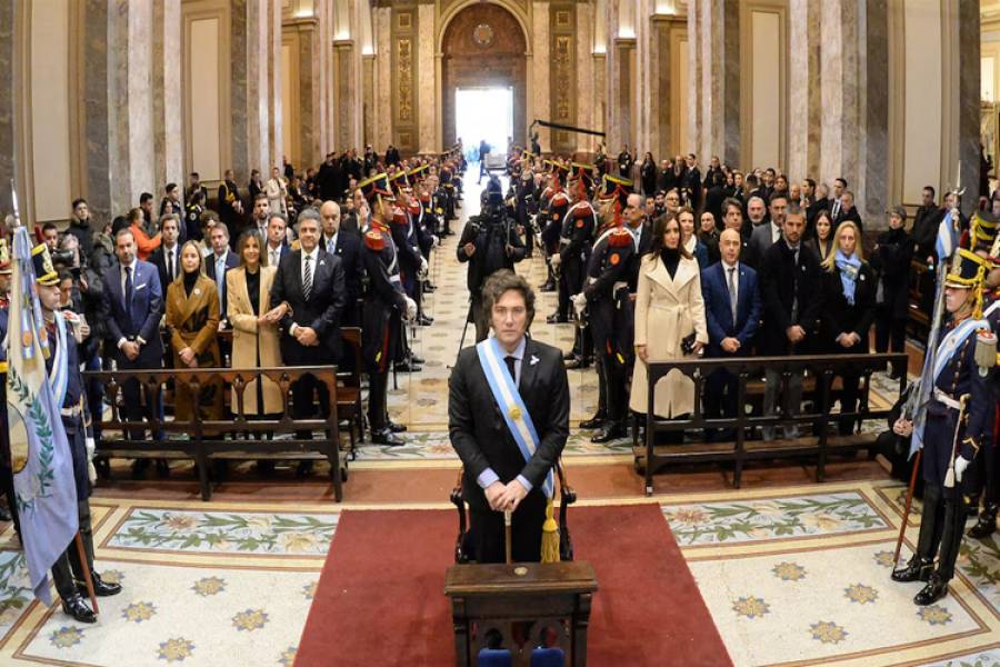 Javier Milei participa en el Tedeum del 25 de mayo y se espera por el discurso de García Cuerva