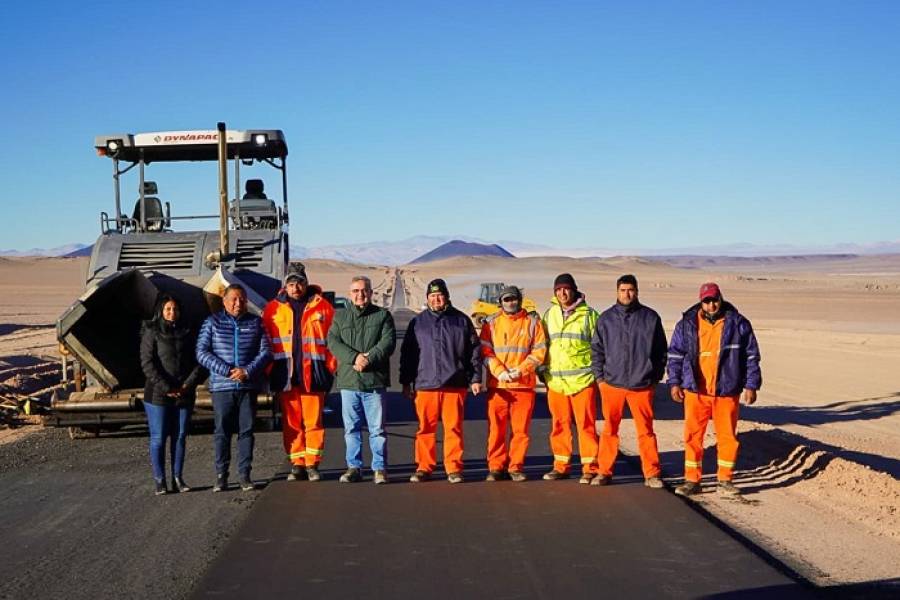 Ruta 43: ya se pavimentaron los primeros kilómetros en el camino de la Puna