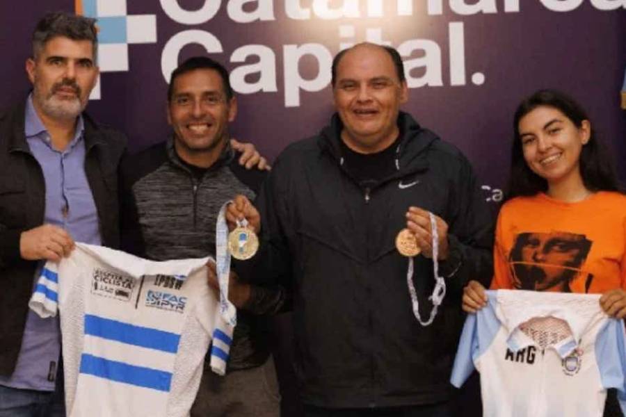 Saadi recibió a Guadalupe Díaz, joven promesa del ciclismo