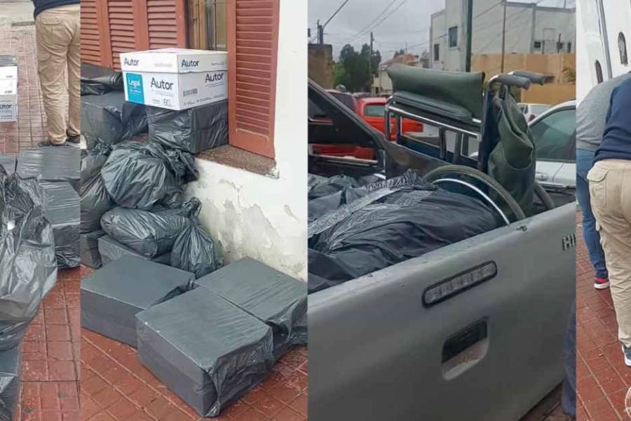 Solidaridad policial: Entregaron donaciones para la “Abuelita Tremenda” 