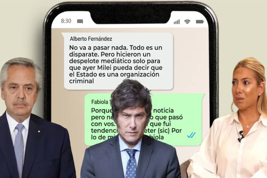Los chats desconocidos de Alberto Fernández sobre Cristina Kirchner y Javier Milei