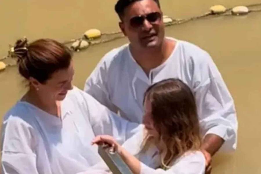 La diputada libertaria María Celeste Ponce se bautizó en el río Jordan: 