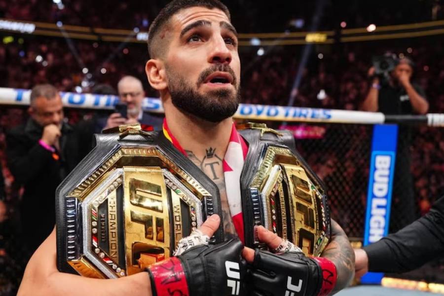 El impactante nocaut de Ilia Topuria para hacer historia en UFC: se consagró campeón de peso ligero y mantiene su invicto