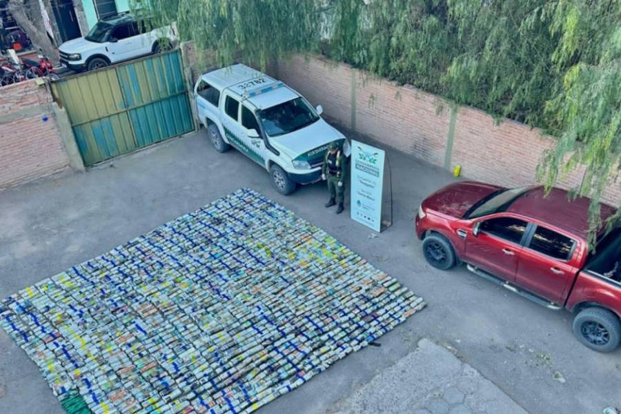 Secuestran 450 kilos de hojas de coca y droga en un operativo sobre Ruta 40