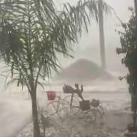 Fuerte temporal con granizo causó daños en Santa Rosa y El Alto