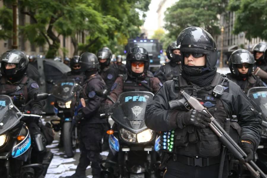 Unos 1.100 efectivos federales custodiarán el Congreso durante la Marcha Federal y la sesión en Diputados