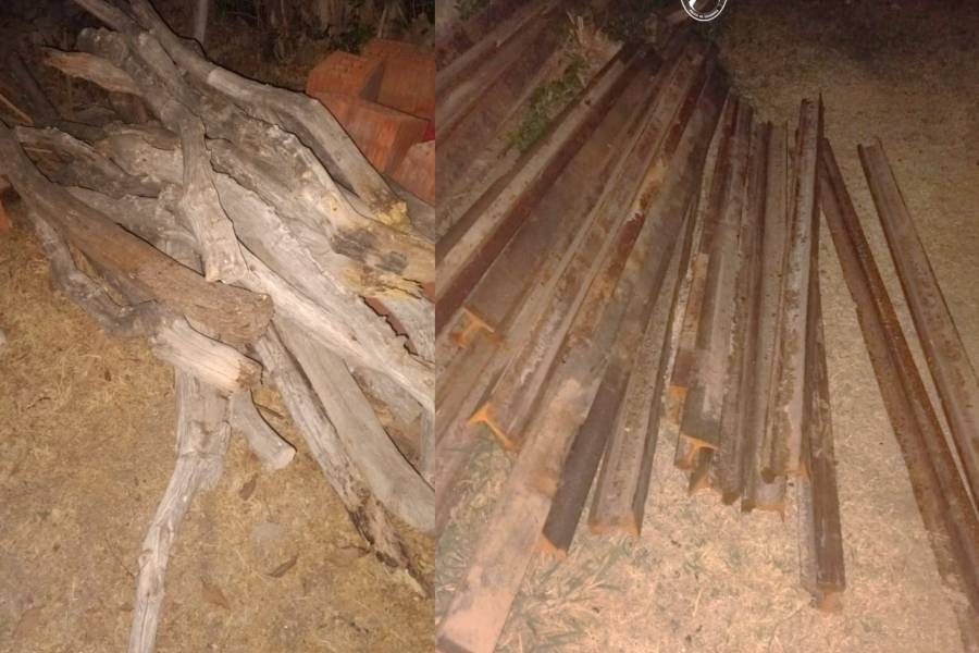 Hallan rieles de ferrocarril en una vivienda y detienen a dos sospechosos