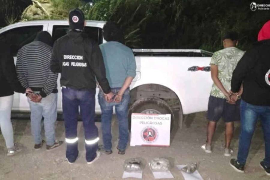 Cayeron con más de 2 kilos de marihuana: tres detenidos y un allanamiento en Valle Viejo