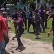 Violentos incidentes en Formosa: un seguidor de Insfrán le pegó a una mujer militante de La Libertad Avanza