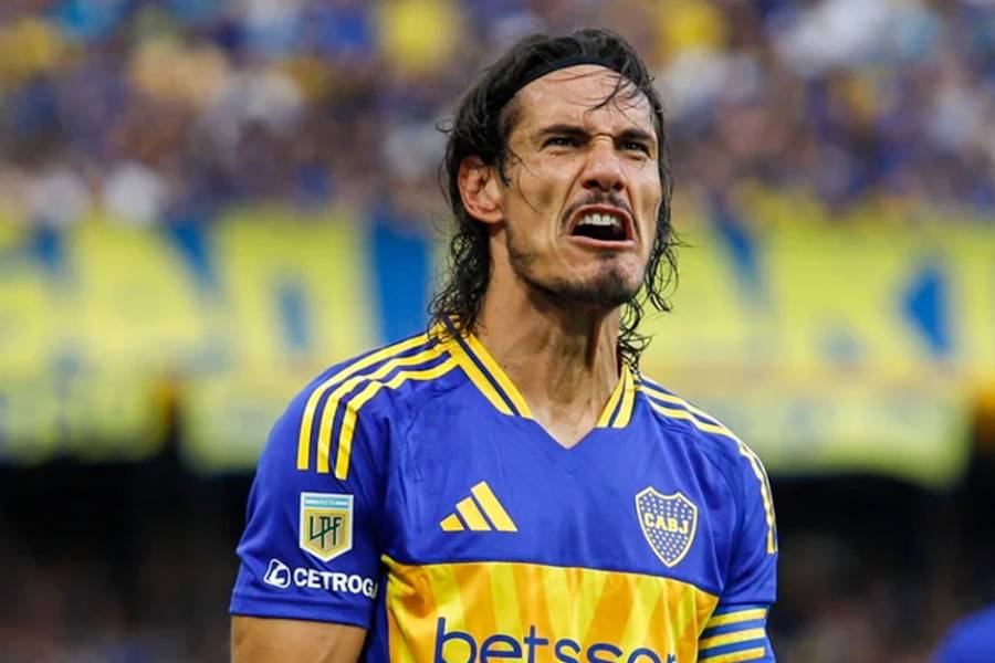 Cavani no entrenó a la par de sus compañeros a días del Superclásico