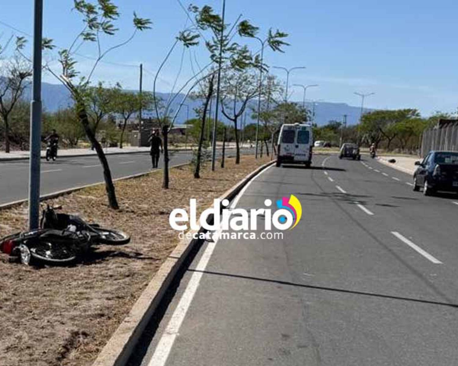 Dos motociclistas heridos en inmediaciones al Predio Ferial