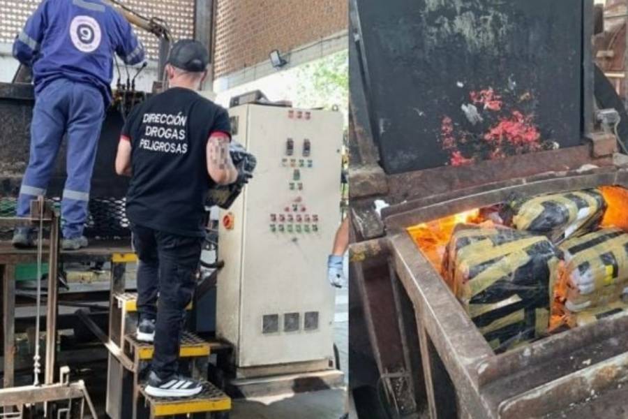 Incineran más de 70 kilos de droga incautada en Catamarca 