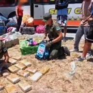 Descubren marihuana oculta en mochilas infantiles dentro de un colectivo de Tours