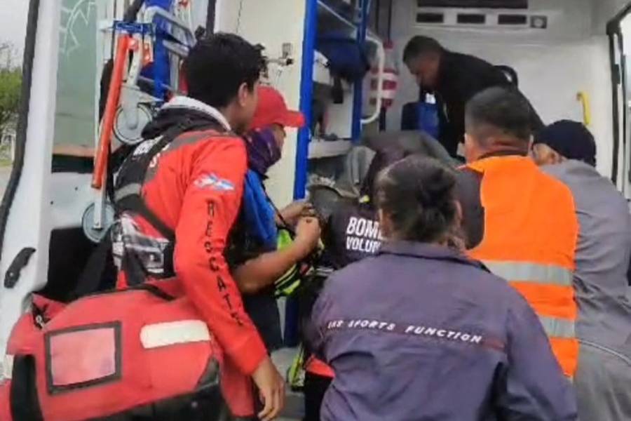 En camino a cumplir con la Virgen, cayó al asfalto en su bicicleta y terminó hospitalizado