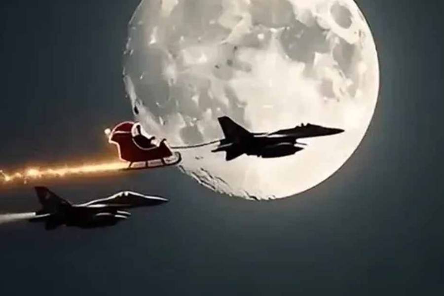 El curioso saludo navideño de la Fuerza Aérea hecho con IA que generó polémica