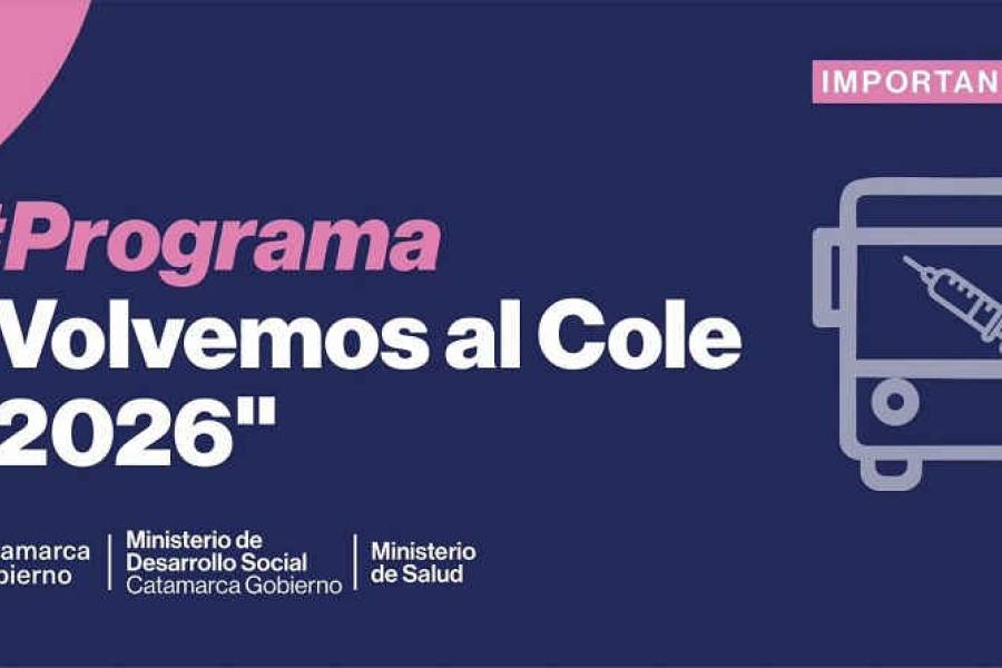 Operativo sanitario para ingreso escolar 2026