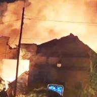 Explosión e incendio en una fábrica de San Fernando