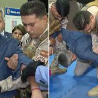 Jefe de Policía de Córdoba se desploma tras probar el guante eléctrico