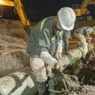 Culminó reparación de cañería de agua dañada en Río del Valle