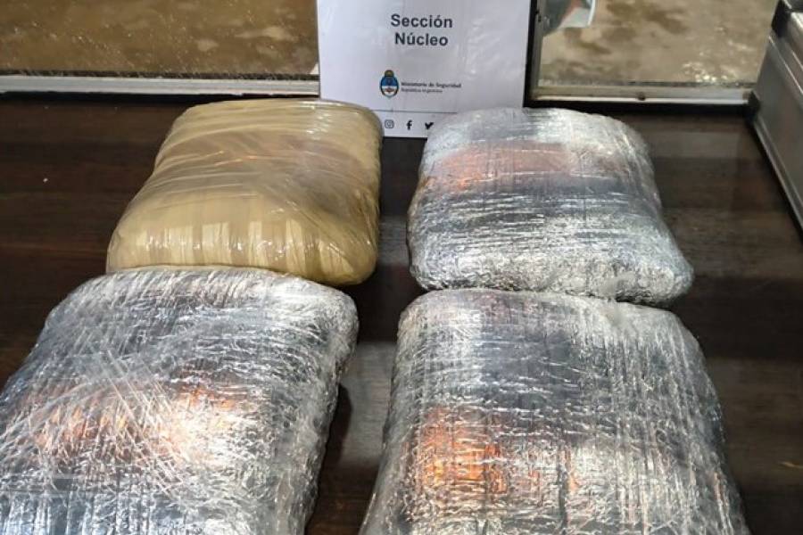 Secuestran 4 kg de marihuana de un colectivo de larga distancia