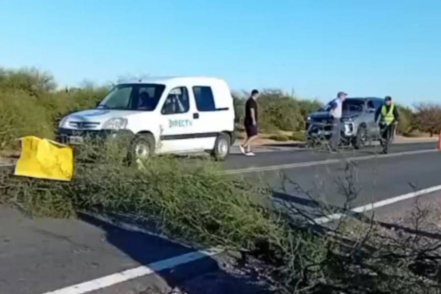 Grupo de Padres cortan Ruta 60 en reclamo de servicio de transporte escolar