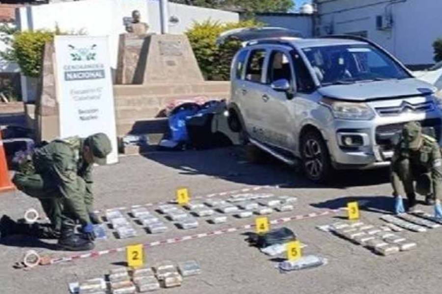 Narcotráfico: Detienen a un hombre con 39 kgs de cocaína