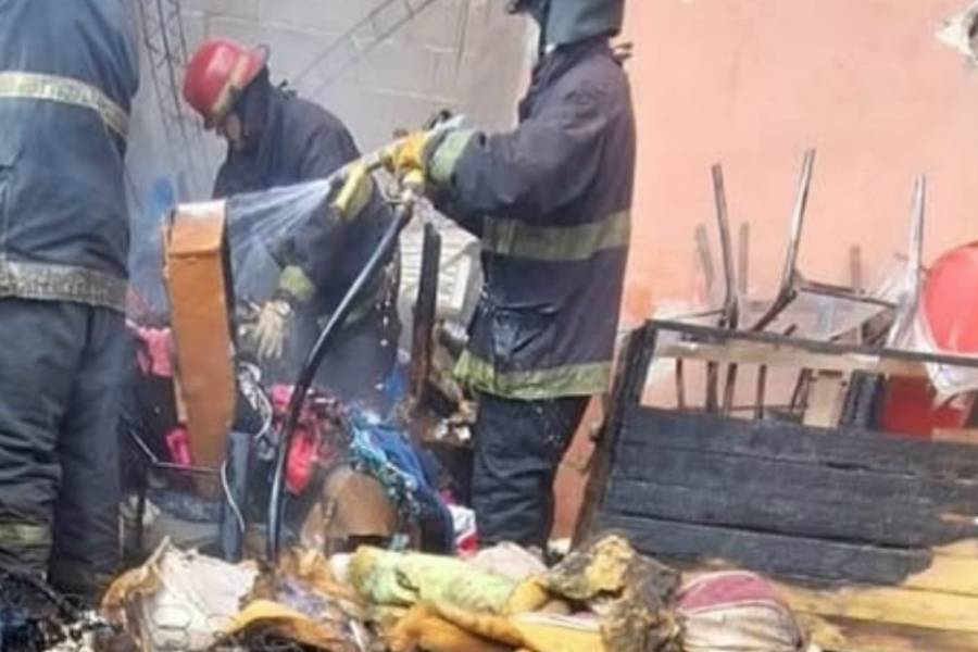 Se incendió una casa en el Norte de la Capital