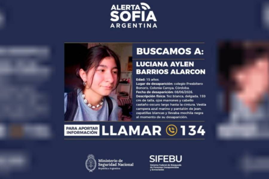 Búsqueda de Luciana Alarcón, en vivo: activaron el Alerta Sofía