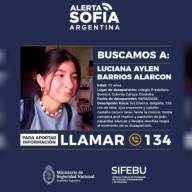 Búsqueda de Luciana Alarcón, en vivo: activaron el Alerta Sofía