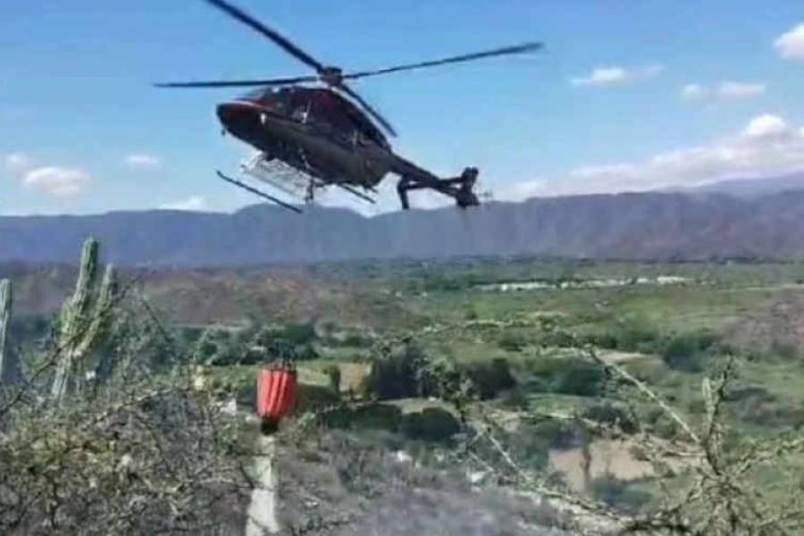 Incendio forestal causó temor en Banda de Varela