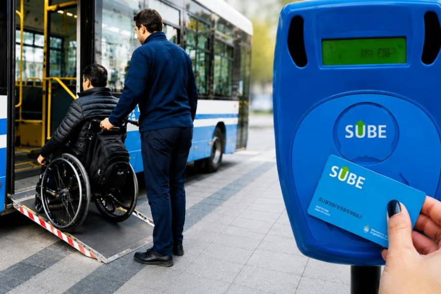 La Secretaría de Transporte ratificó que las personas con discapacidad seguirán viajando sin abonar el pasaje