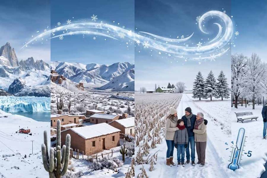Bomba polar en la Argentina: frío extremo, alertas en muchas provincias y nevadas en Buenos Aires