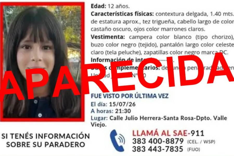 Buscan dar con el paradero de una menor de 12 años