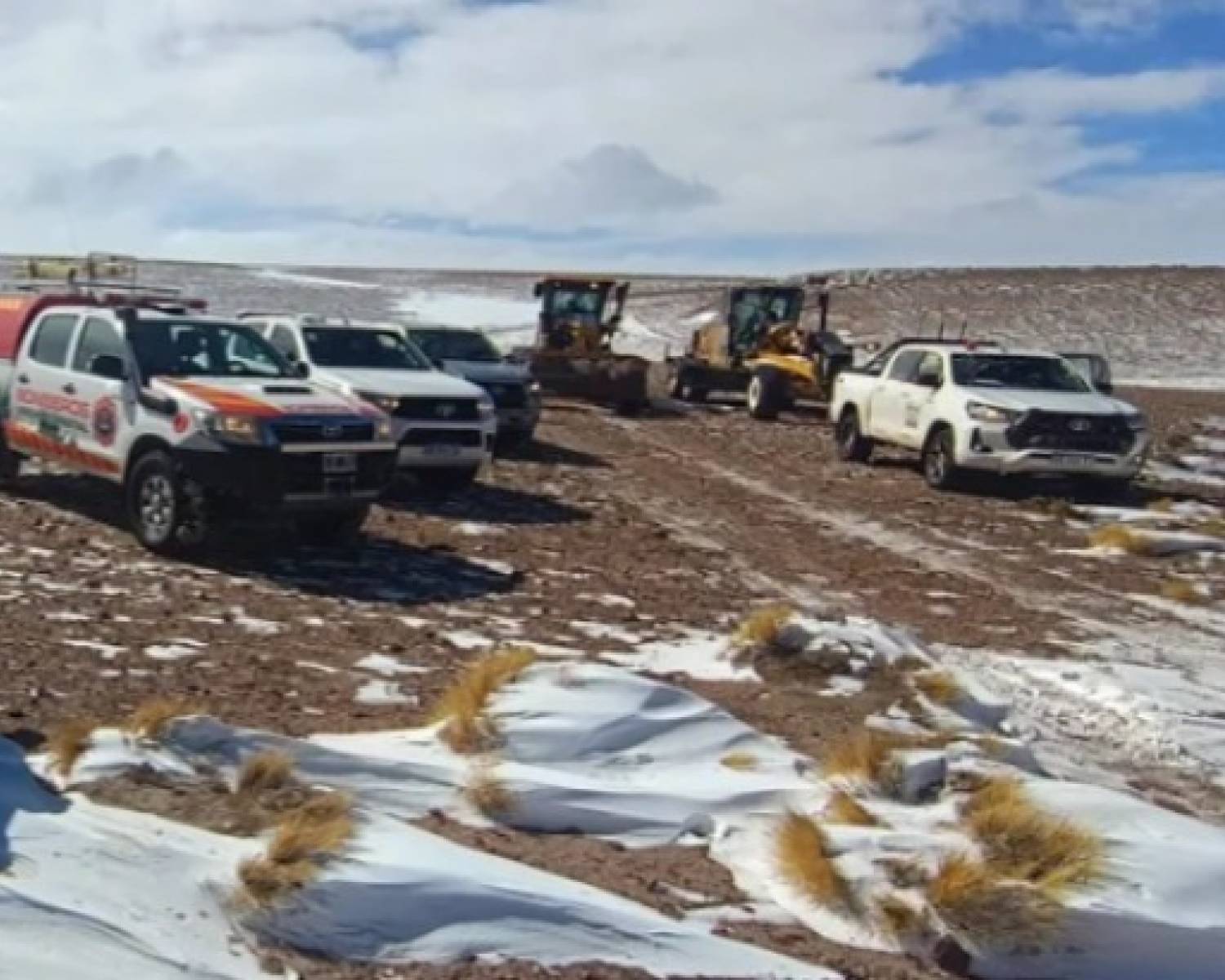 Evacuan en helicóptero a cinco mineros aislados por la nevada en Río Tinto