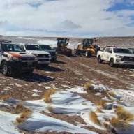 Evacuan en helicóptero a cinco mineros aislados por la nevada en Río Tinto