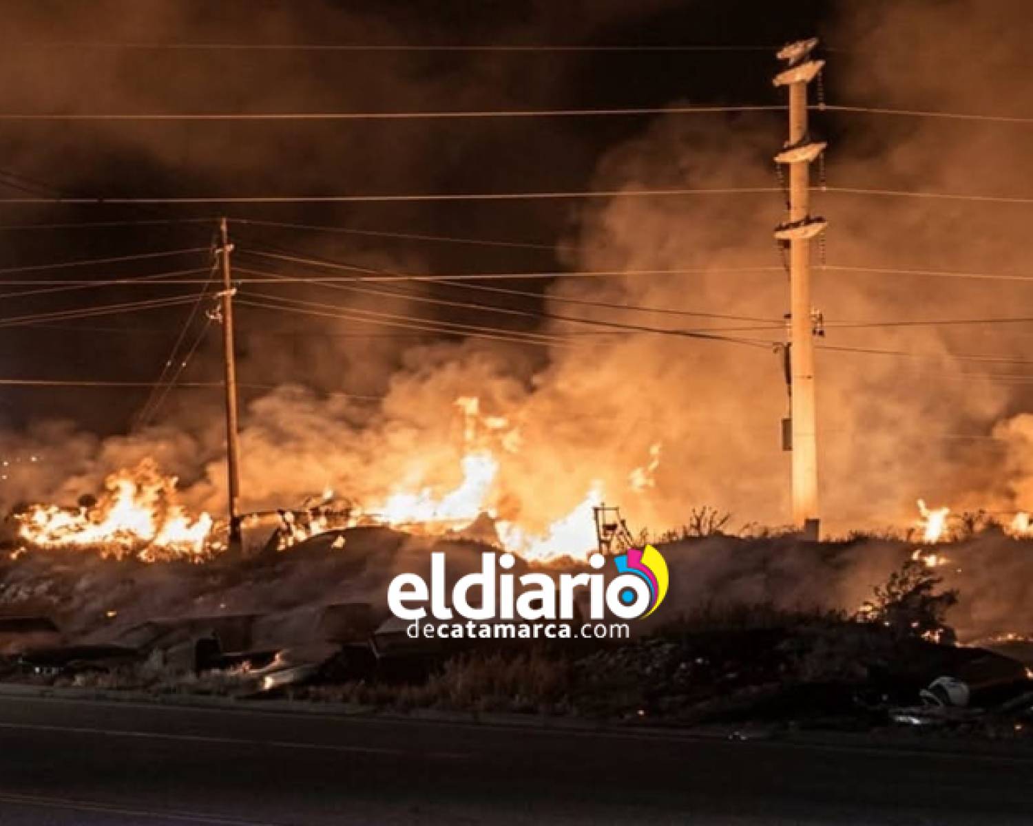 Un voraz incendio de pastizales en Valle Chico movilizó a bomberos y vecinos