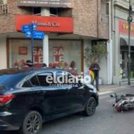 Siniestro vial en pleno microcentro de la Capital