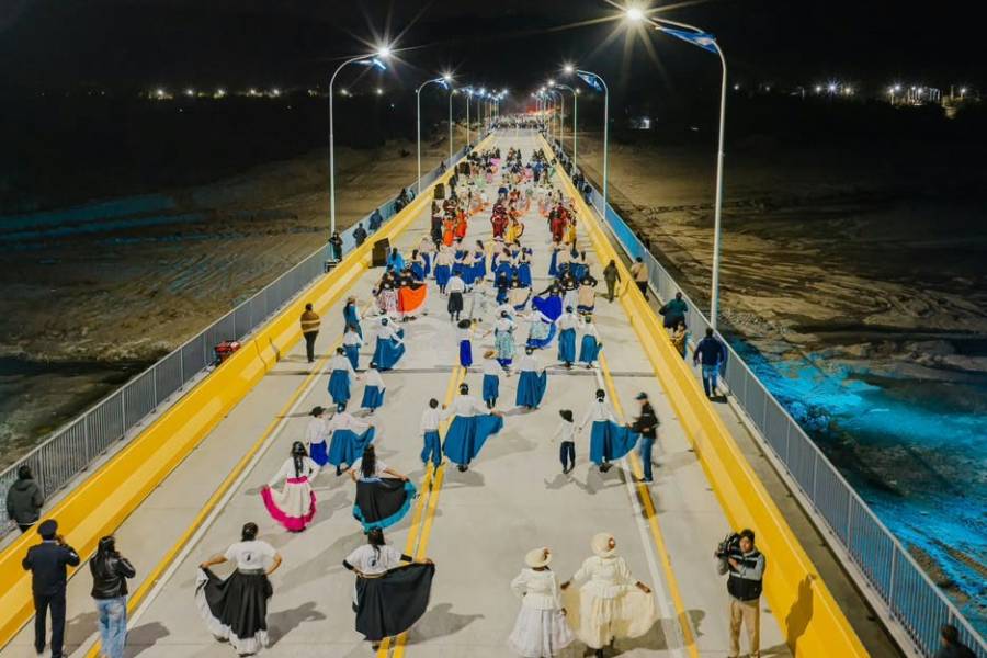 Obra estratégica: en Santa María se inauguró el puente más largo de Catamarca
