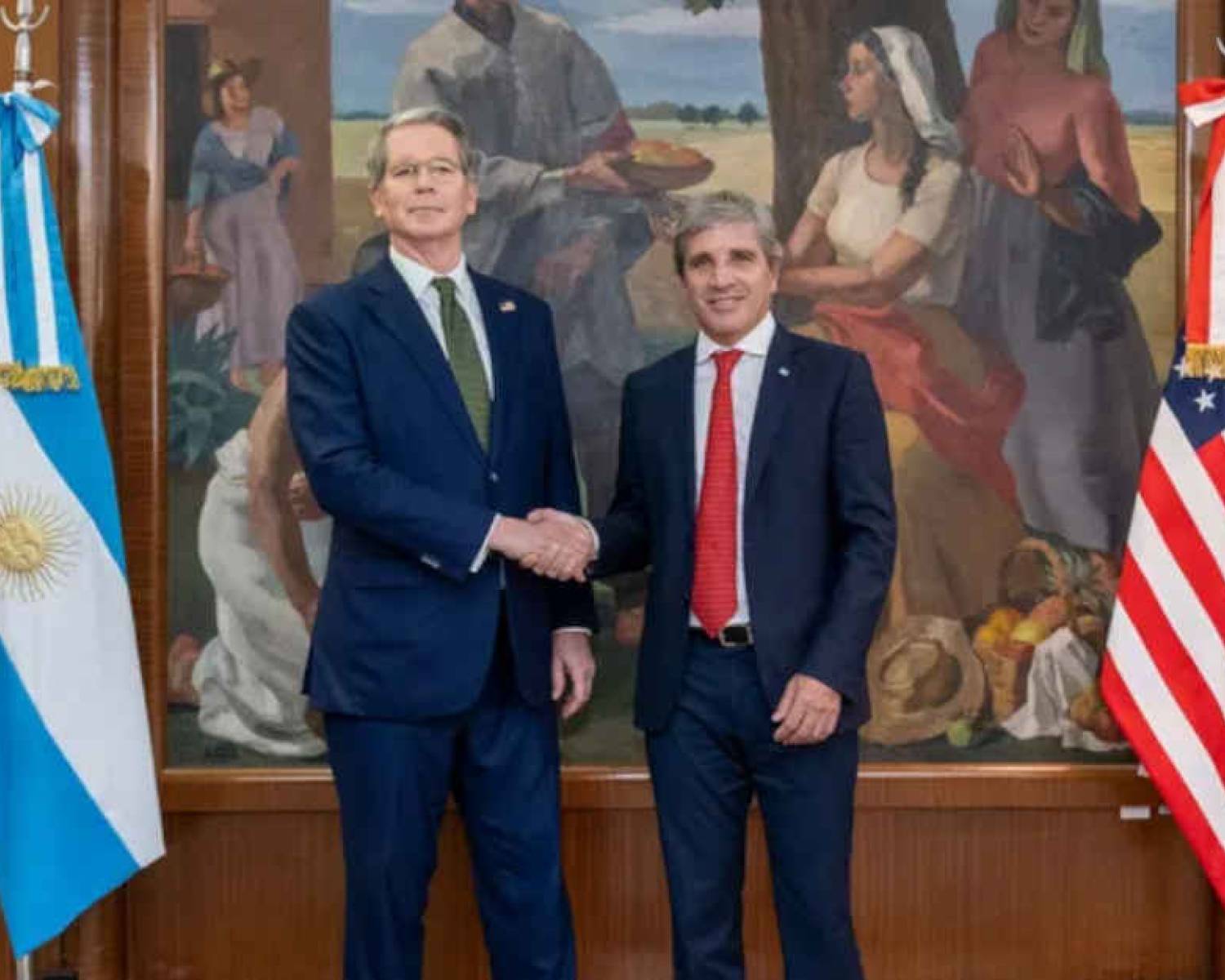 Luis Caputo y Scott Bessent, cara a cara por la alianza bilateral y la crisis de Medio Oriente