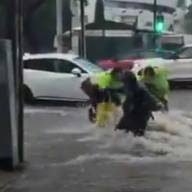 Impactantes videos del temporal en Chile: volaron techos, cayó granizo y hubo inundaciones