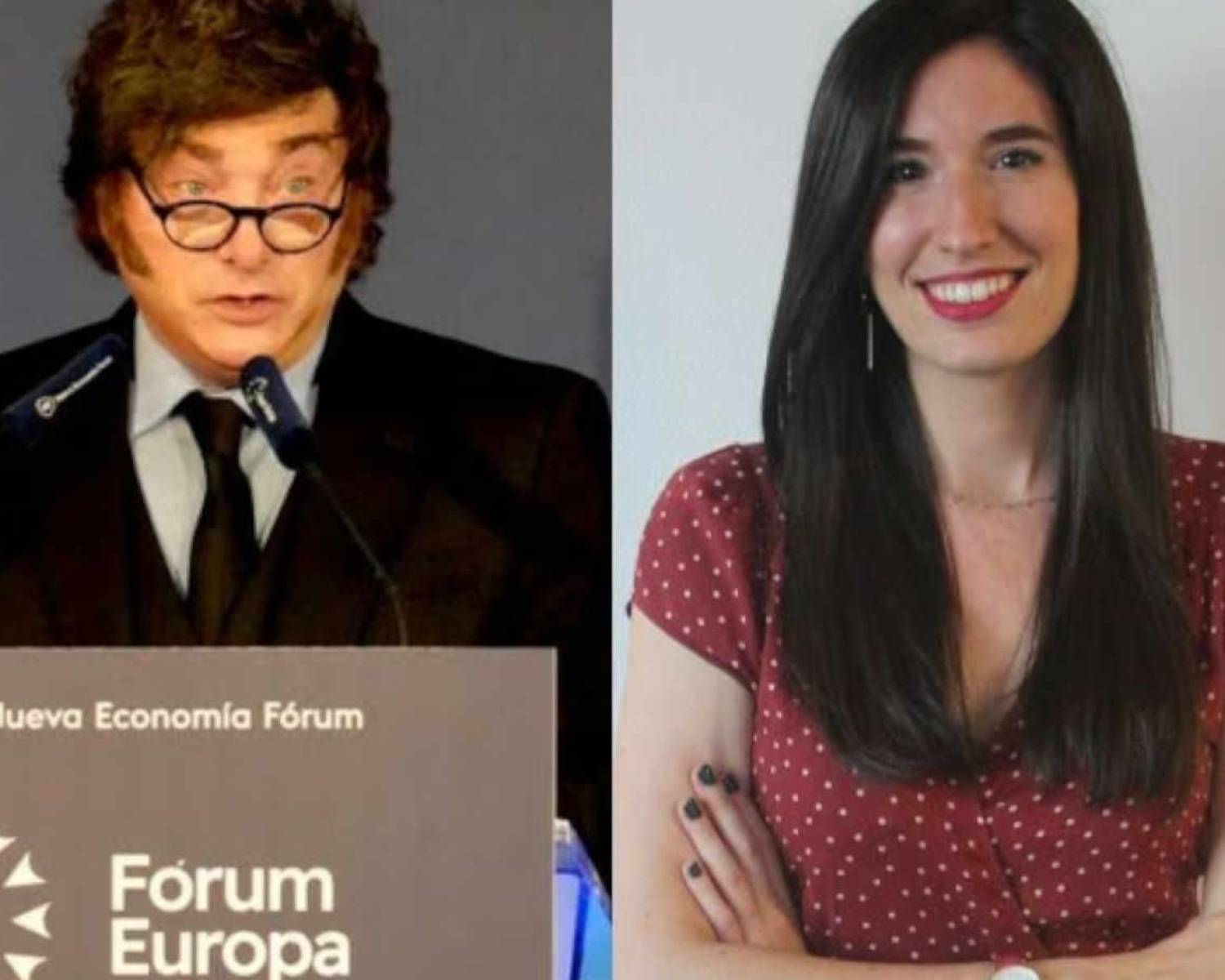 Milei insultó a una periodista española en Madrid y su custodia empujó a un trabajador de prensa de El País
