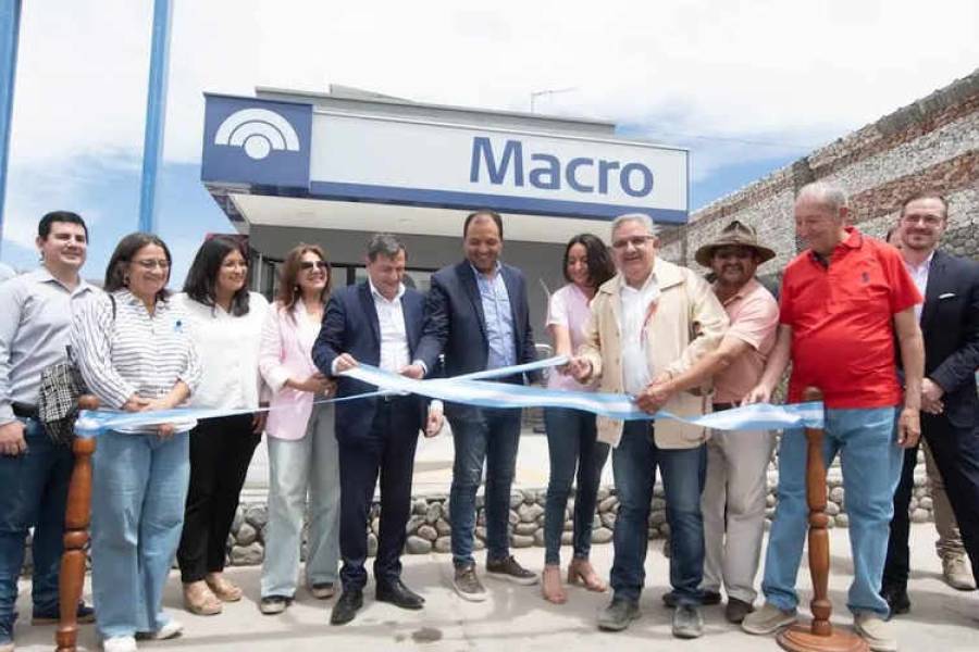 Banco Macro abrió una sucursal en Santa María