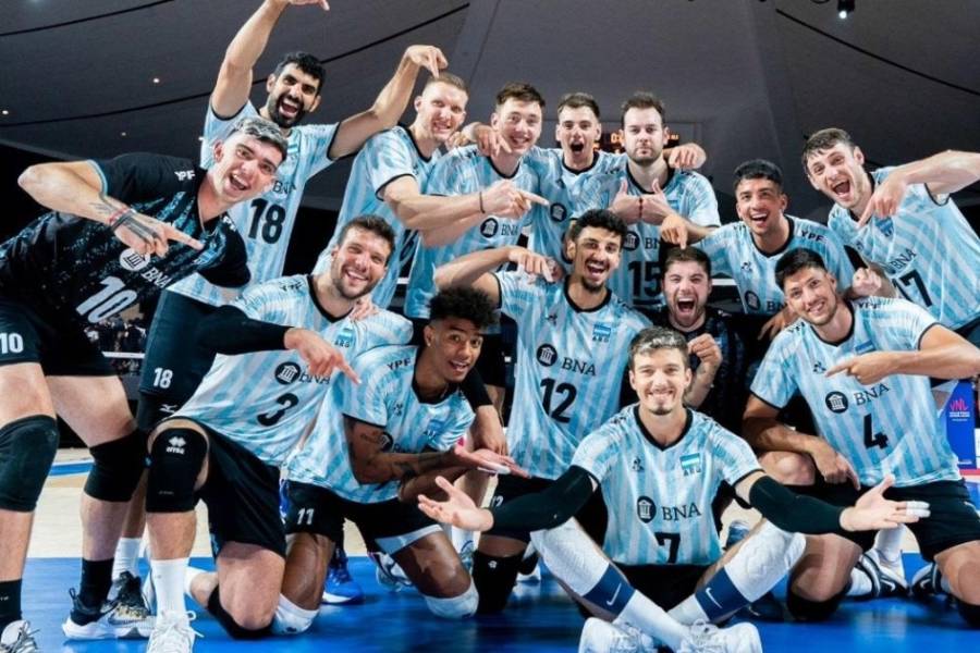 Argentina venció a Irán en la Liga de Naciones de Voley